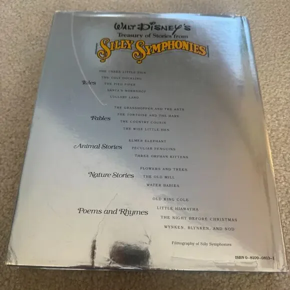 Walt Disney’s Silly Symphonies 1981 Hardcover Book w Dust Jacket Vintage - Picture 14 of 15